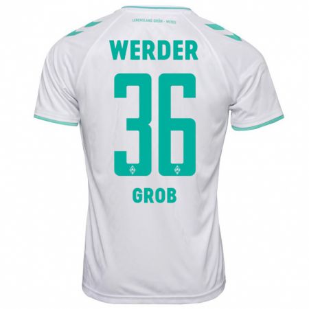 Kandiny Bambino Maglia Christian Groß #36 Bianco Kit Gara Away 2023/24 Maglietta