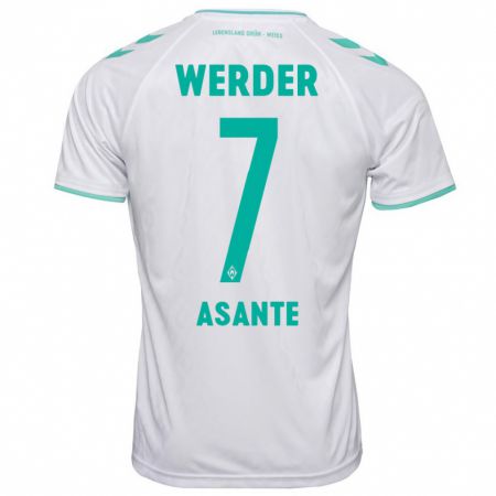 Kandiny Kinder Davis Asante #7 Weiß Auswärtstrikot Trikot 2023/24 T-Shirt Österreich