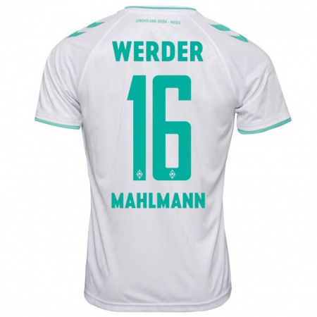 Kandiny Bambino Maglia Justus Mahlmann #16 Bianco Kit Gara Away 2023/24 Maglietta