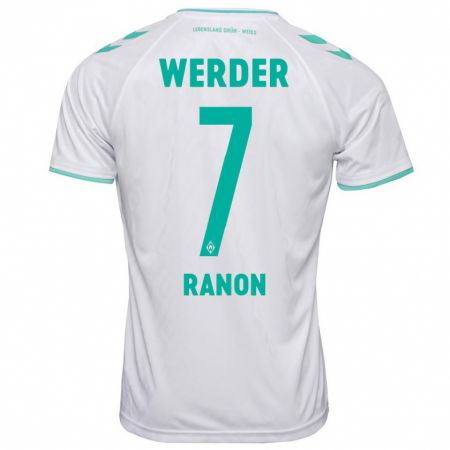 Kandiny Bambino Maglia Yuval Ranon #7 Bianco Kit Gara Away 2023/24 Maglietta