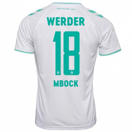 Kandiny Bambino Maglia Princewill Mbock #18 Bianco Kit Gara Away 2023/24 Maglietta