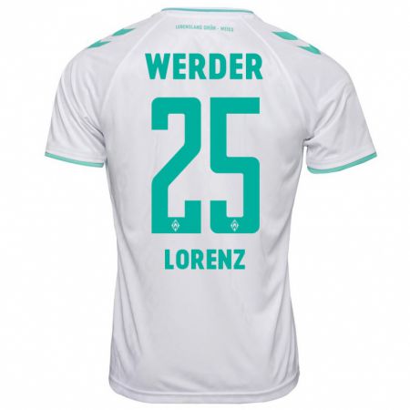 Kandiny Bambino Maglia Jacob Lorenz #25 Bianco Kit Gara Away 2023/24 Maglietta