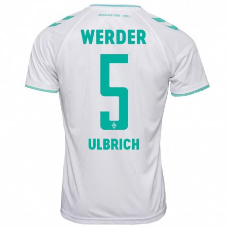 Kandiny Bambino Maglia Michelle Ulbrich #5 Bianco Kit Gara Away 2023/24 Maglietta