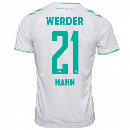 Kandiny Kinder Chiara Hahn #21 Weiß Auswärtstrikot Trikot 2023/24 T-Shirt Österreich