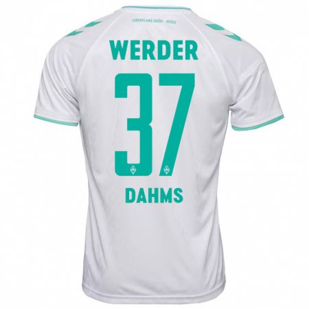 Kandiny Kinder Lena Dahms #37 Weiß Auswärtstrikot Trikot 2023/24 T-Shirt Österreich