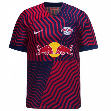 Kandiny Kinderen Xavi Simons #20 Blauw Rood Uitshirt Uittenue 2023/24 T-Shirt België