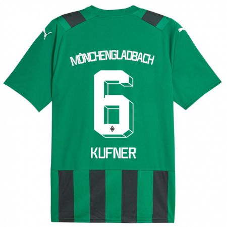 Kandiny Bambino Maglia Anne-Catherine Kufner #6 Nero Verde Kit Gara Away 2023/24 Maglietta