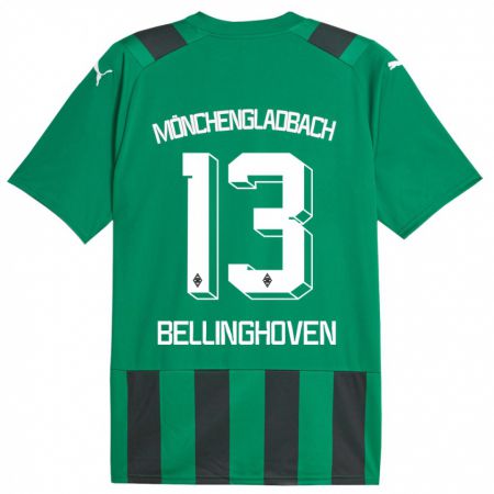 Kandiny Kinderen Christina Bellinghoven #13 Zwart Groen Uitshirt Uittenue 2023/24 T-Shirt België