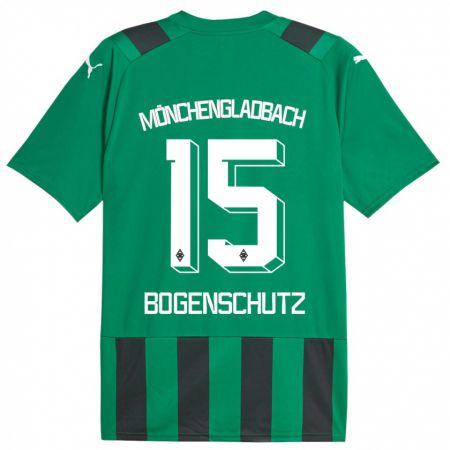 Kandiny Bambino Maglia Kerstin Bogenschutz #15 Nero Verde Kit Gara Away 2023/24 Maglietta