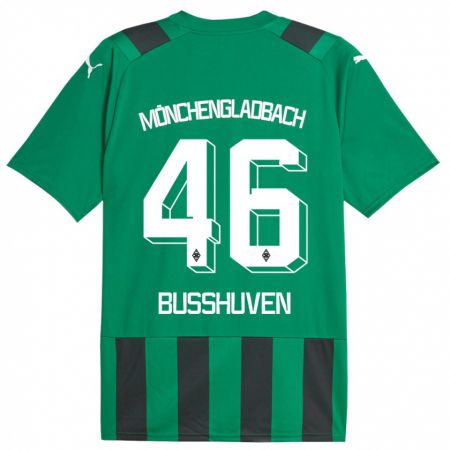 Kandiny Bambino Maglia Alina Busshuven #46 Nero Verde Kit Gara Away 2023/24 Maglietta