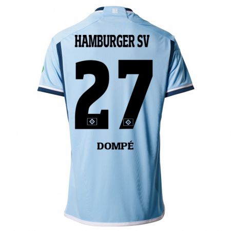 Kandiny Kinder Jean-Luc Dompé #27 Blau Auswärtstrikot Trikot 2023/24 T-Shirt Österreich