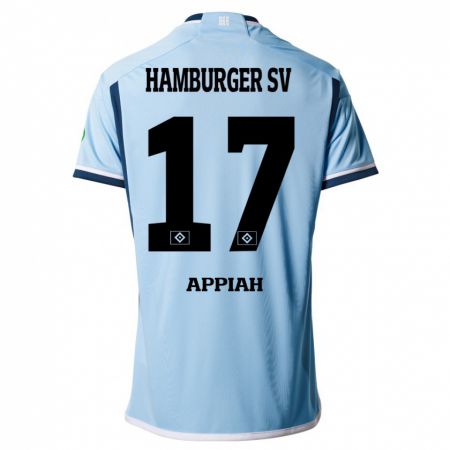 Kandiny Kinder Emmanuel Appiah #17 Blau Auswärtstrikot Trikot 2023/24 T-Shirt Österreich