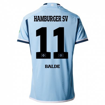 Kandiny Bambino Maglia Fabio Baldé #11 Blu Kit Gara Away 2023/24 Maglietta