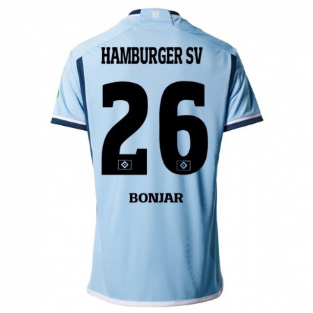 Kandiny Bambino Maglia Amir Bonjar #26 Blu Kit Gara Away 2023/24 Maglietta