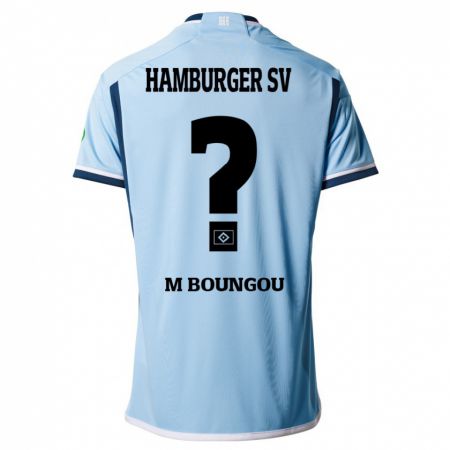 Kandiny Bambino Maglia Edmond Loubongo-M'boungou #0 Blu Kit Gara Away 2023/24 Maglietta