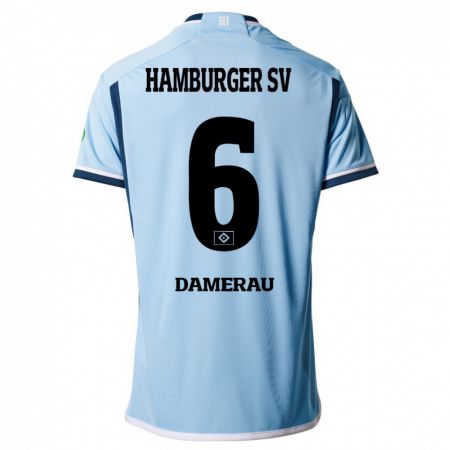 Kandiny Bambino Maglia Alexander Werner Damerau #6 Blu Kit Gara Away 2023/24 Maglietta