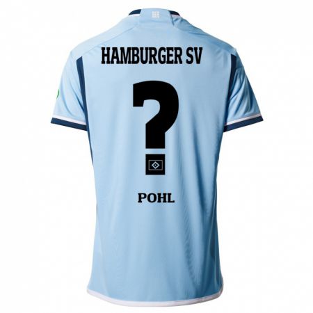 Kandiny Bambino Maglia Jannik Pohl #0 Blu Kit Gara Away 2023/24 Maglietta