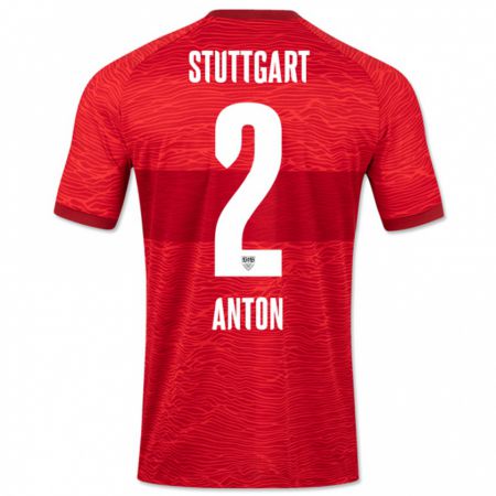 Kandiny Kinder Waldemar Anton #2 Rot Auswärtstrikot Trikot 2023/24 T-Shirt Österreich