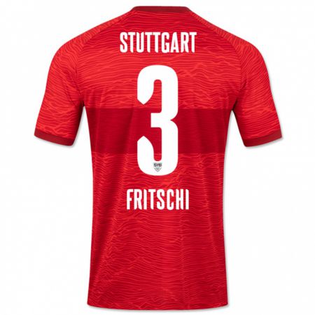 Kandiny Kinder Paulo Fritschi #3 Rot Auswärtstrikot Trikot 2023/24 T-Shirt Österreich