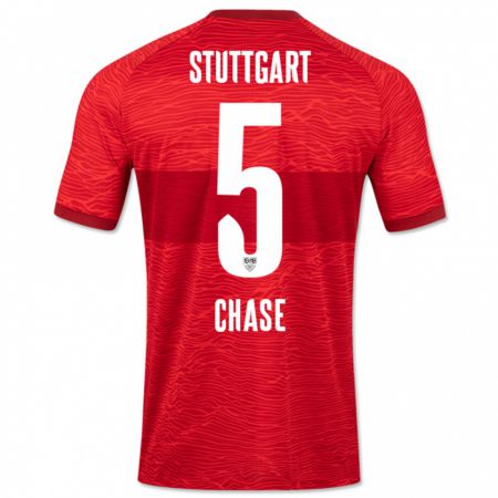 Kandiny Kinder Anrie Chase #5 Rot Auswärtstrikot Trikot 2023/24 T-Shirt Österreich