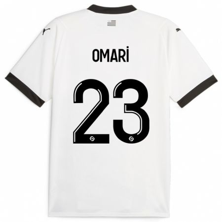 Kandiny Kinderen Warmed Omari #23 Wit Uitshirt Uittenue 2023/24 T-Shirt België