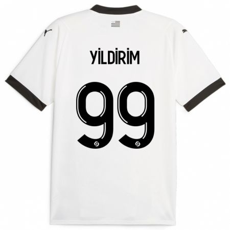 Kandiny Bambino Maglia Bertuğ Yıldırım #99 Bianco Kit Gara Away 2023/24 Maglietta