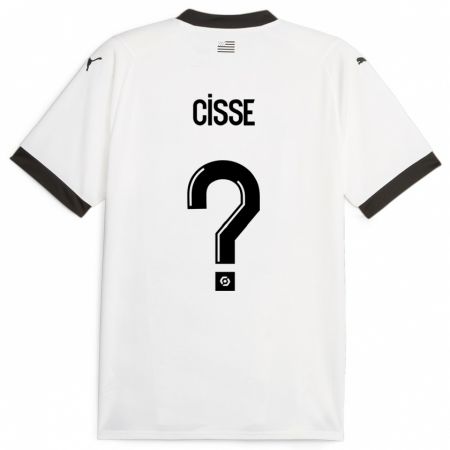 Kandiny Bambino Maglia Djaoui Cissé #0 Bianco Kit Gara Away 2023/24 Maglietta