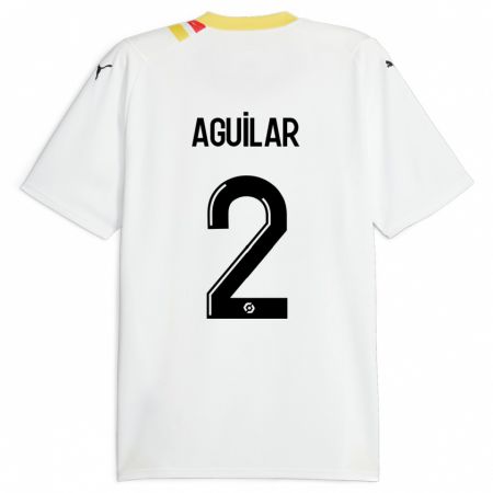 Kandiny Bambino Maglia Ruben Aguilar #2 Nero Kit Gara Away 2023/24 Maglietta