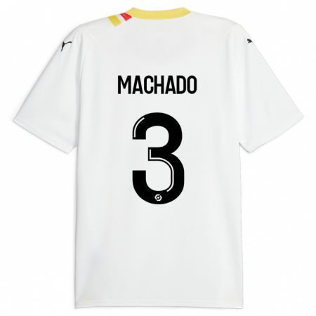 Kandiny Bambino Maglia Deiver Machado #3 Nero Kit Gara Away 2023/24 Maglietta