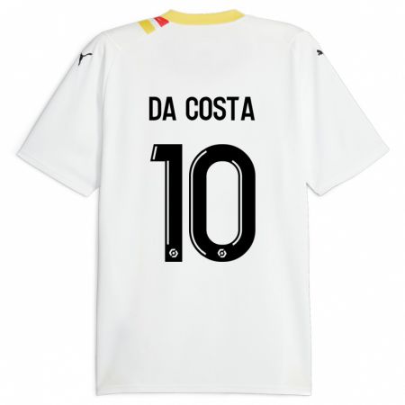 Kandiny Bambino Maglia David Pereira Da Costa #10 Nero Kit Gara Away 2023/24 Maglietta