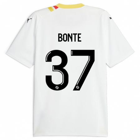 Kandiny Bambino Maglia Nolan Bonte #37 Nero Kit Gara Away 2023/24 Maglietta