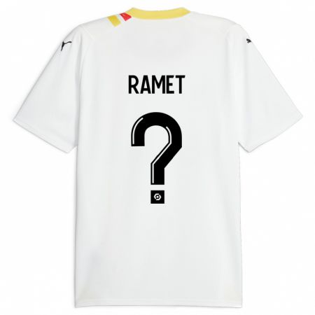 Kandiny Bambino Maglia Simon Ramet #0 Nero Kit Gara Away 2023/24 Maglietta