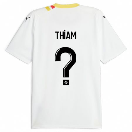 Kandiny Kinder Mamadou Thiam #0 Schwarz Auswärtstrikot Trikot 2023/24 T-Shirt Österreich