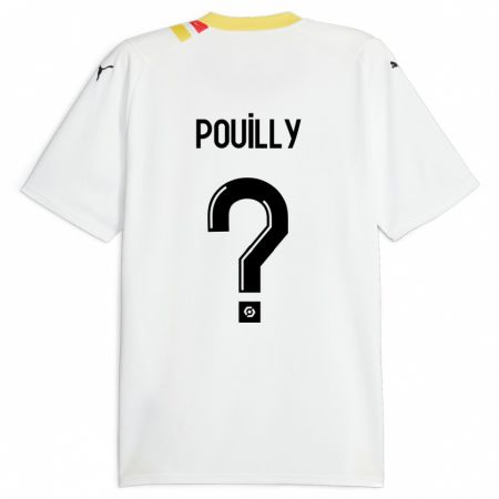 Kandiny Bambino Maglia Tom Pouilly #0 Nero Kit Gara Away 2023/24 Maglietta