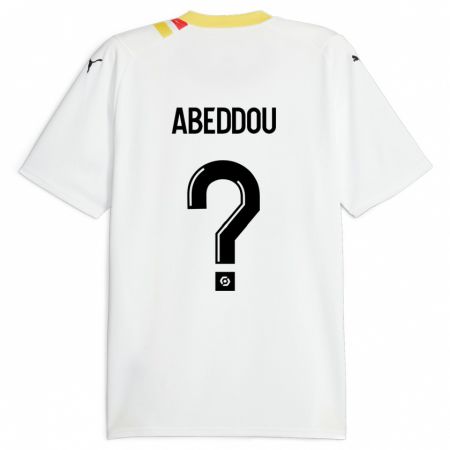 Kandiny Bambino Maglia Adam Abeddou #0 Nero Kit Gara Away 2023/24 Maglietta