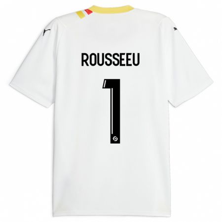 Kandiny Bambino Maglia Justine Rousseeu #1 Nero Kit Gara Away 2023/24 Maglietta