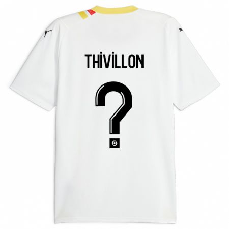 Kandiny Bambino Maglia Lina Thivillon #0 Nero Kit Gara Away 2023/24 Maglietta