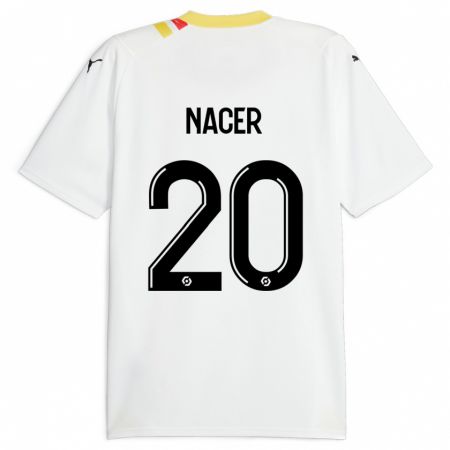 Kandiny Bambino Maglia Myriem Nacer #20 Nero Kit Gara Away 2023/24 Maglietta