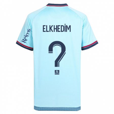 Kandiny Bambino Maglia Abdenoor Elkhedim #0 Cielo Blu Kit Gara Away 2023/24 Maglietta