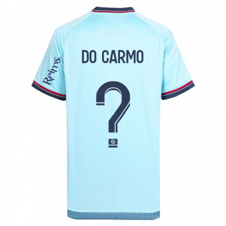 Kandiny Bambino Maglia Sophian Do Carmo #0 Cielo Blu Kit Gara Away 2023/24 Maglietta