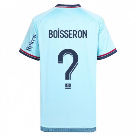 Kandiny Bambino Maglia Jawad Boisseron #0 Cielo Blu Kit Gara Away 2023/24 Maglietta