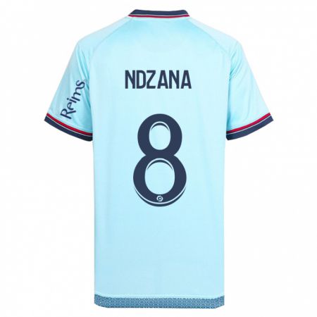 Kandiny Bambino Maglia Colette Ndzana Fegue #8 Cielo Blu Kit Gara Away 2023/24 Maglietta