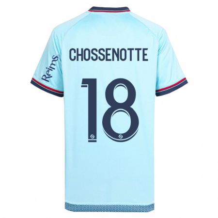 Kandiny Bambino Maglia Shana Chossenotte #18 Cielo Blu Kit Gara Away 2023/24 Maglietta