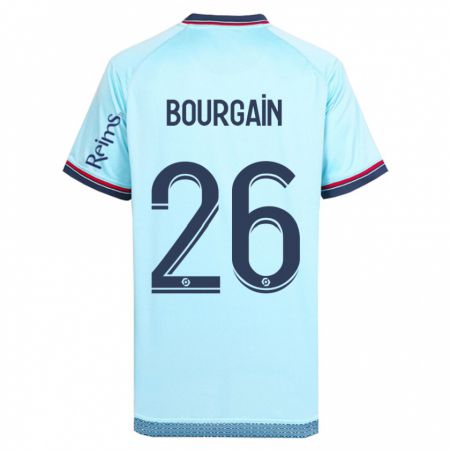 Kandiny Bambino Maglia Lea Bourgain #26 Cielo Blu Kit Gara Away 2023/24 Maglietta