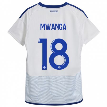 Kandiny Bambino Maglia Junior Mwanga #18 Bianco Kit Gara Away 2023/24 Maglietta