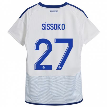 Kandiny Kinderen Ibrahima Sissoko #27 Wit Uitshirt Uittenue 2023/24 T-Shirt België