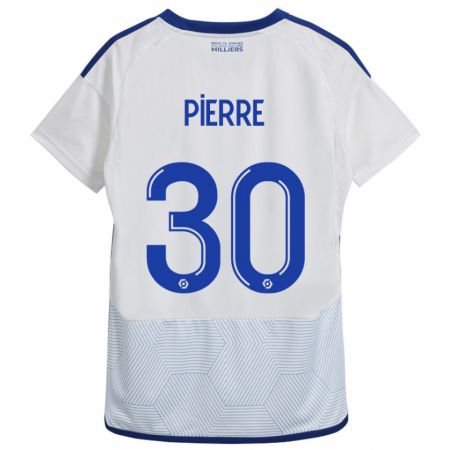 Kandiny Bambino Maglia Alexandre Pierre #30 Bianco Kit Gara Away 2023/24 Maglietta