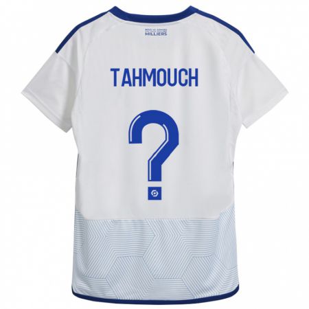 Kandiny Bambino Maglia Mathieu Tahmouch #0 Bianco Kit Gara Away 2023/24 Maglietta