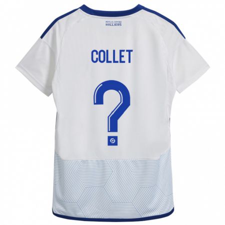 Kandiny Bambino Maglia Arthur Tirard Collet #0 Bianco Kit Gara Away 2023/24 Maglietta