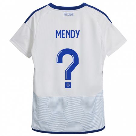 Kandiny Bambino Maglia François Mendy #0 Bianco Kit Gara Away 2023/24 Maglietta